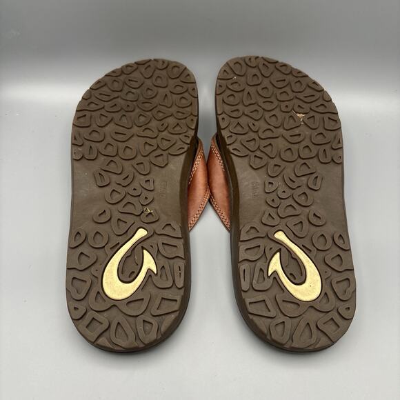 OLUKAI OHANA Men’s Casual Shoes Size 11 Color BROWN 10124 Leather - Picture 5 of 6